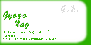 gyozo mag business card